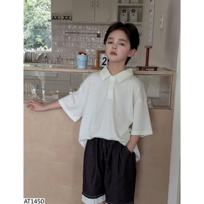 AT1450 ÁO POLO TRẮNG CHO BT