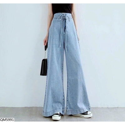 QM5991 QUẦN JEANS ỐNG RỘNG NỮ