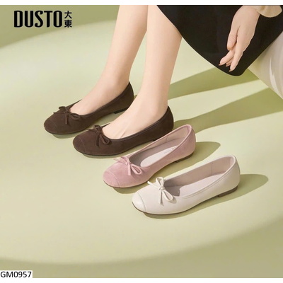 GM0957 GIÀY BÚP BÊ NƠ CHO NỮ DUSTO