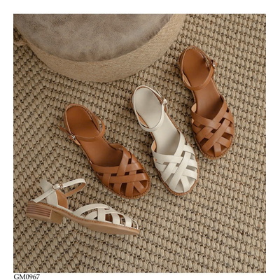 GM0967 SANDAL MŨI ĐAN RỌ NỮ