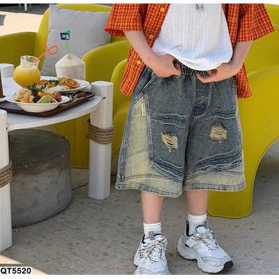QT5520 SHORT JEANS XANH CÁ TÍNH FANSHU