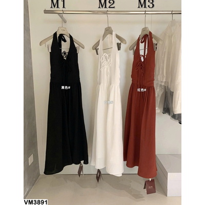 VM3891 VÁY CỔ YẾM DÁNG DÀI W.G.W.E