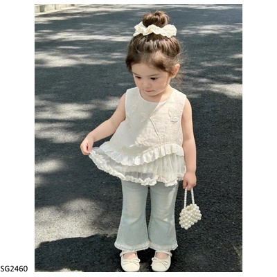 SG2460 SET ÁO SÁT NÁCH MIX QUẦN JEAN CHO BG