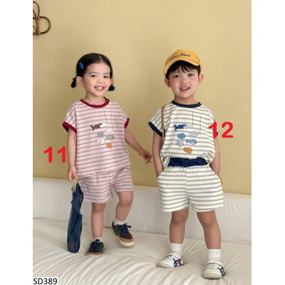 SD389 BỘ SHORT COUPLE CHO BÉ
