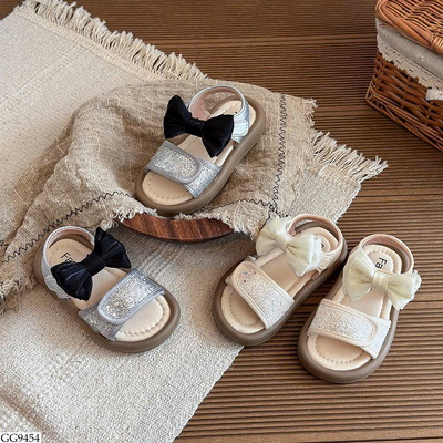 GG9454 DÉP SANDAL NƠ CHO BÉ GÁI