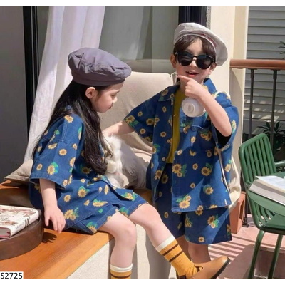 S2725 SET JEANS  HOA HƯỚNG DƯƠNG CHO BÉ