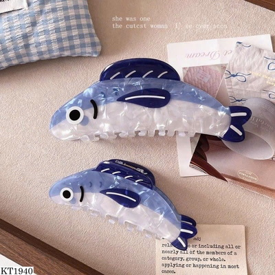 KT1940 SET 3 KẸP TÓC HÌNH CÁ LẤP LÁNH