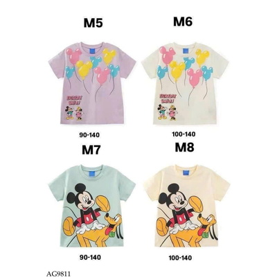 AG9811 ÁO THUN NGẮN TAY DISNEY CHO BÉ GÁI