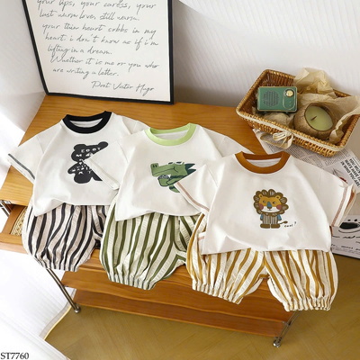 ST7760 BỘ SHORT CHO BÉ TRAI