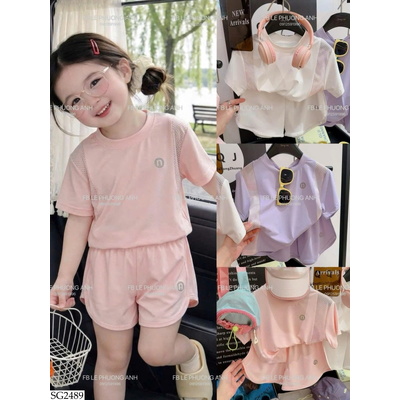 SG2489 BỘ THỂ THAO CHO BÉ GÁI