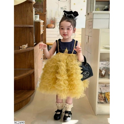SG2490 ĐẦM TUTU 2 DÂY MIX ÁO SÁT NÁCH