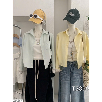 AM2574 ÁO SƠ MI MÀU PASTEL