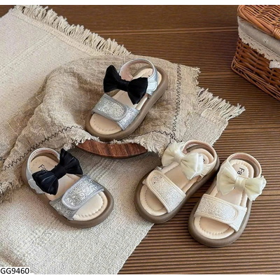 GG9460 DÉP SANDAL NƠ CHO BÉ GÁI