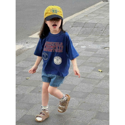 S2729 ÁO PHÔNG VÀ QUẦN SHORT JEAN CHO BÉ