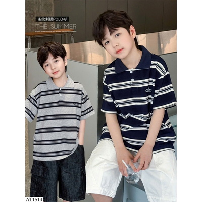 AT1514 ÁO POLO KẺ BT HÃNG AOAOKIDS