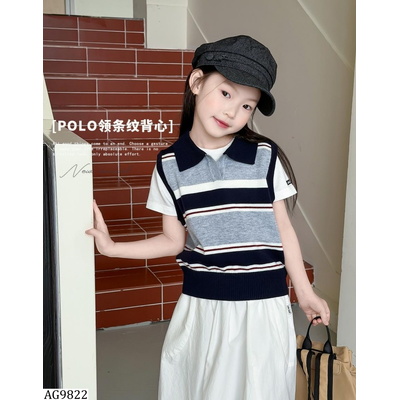 AG9822 ÁO GILE MONTOGHI CỔ BẺ AMBBKIDS