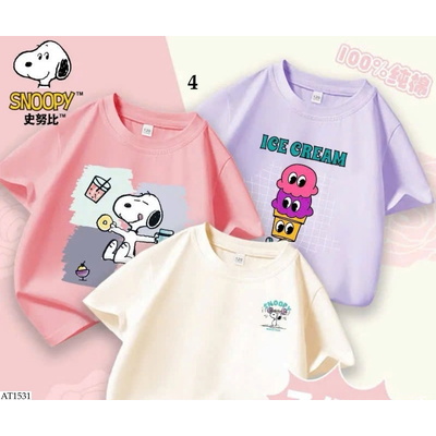 AT1531 SET 3 ÁO THUN TRẺ EM SNOOPY