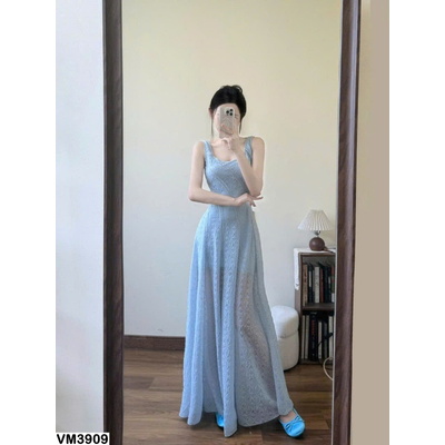 VM3909 VÁY HAI DÂY DÁNG DÀI NỮ