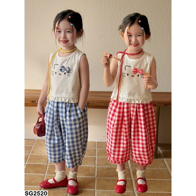 SG2520 SET BỘ PHỐI QUẦN KẺ CARO