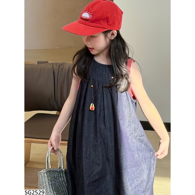 SG2529 SET ÁO KẺ MIX YẾM CHO BG