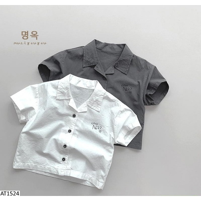 AT1524 ÁO SƠ MI CỘC TAY CHO BÉ