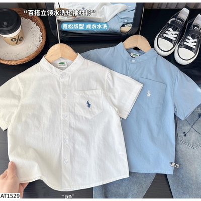 AT1529 ÁO SƠ MI CỔ TRỤ TÚI NGỰC KACADY