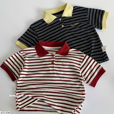 AT1538 ÁO POLO KẺ CHO BT