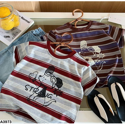A3973 ÁO PHÔNG KẺ MICKEY  MAIBAO