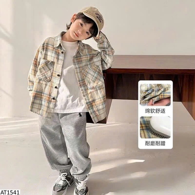AT1541 ÁO SƠ MI KẺ CARO DÀI TAY CHO BT
