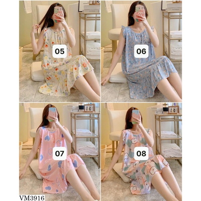 VM3916 ĐẦM LANH HOA NỮ