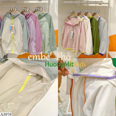 A3978 ÁO KHOẮC CHỐNG NẮNG TRẺ EM