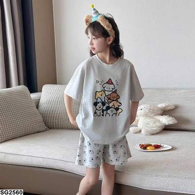 SG2560 BỘ ĐỒ NGỦ MÙA HÈ CHO BÉ GÁI