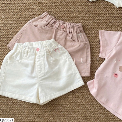 QG5621 QUẦN SHORT NƠ CHO BG