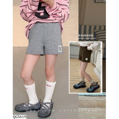 QG5619 QUẦN SHORT COTTON CẠP CAO KHÔNG VIỀN AMBB