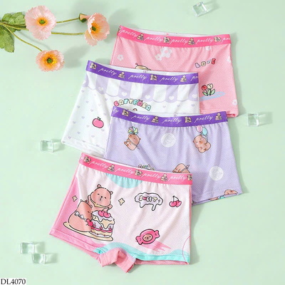 DL4070 SET 4C QUẦN LÓT THOÁNG MÁT CHO BÉ GÁI