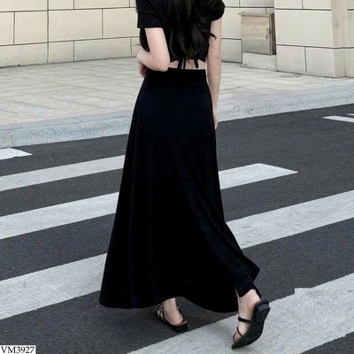 VM3927 CHÂN VÁY DÀI XÒE THUN MỀM