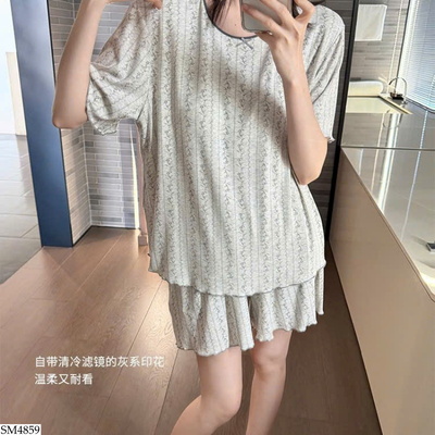 SM4859 SET ĐỒ NGỦ IN NHIỀU HỌA TIẾT CHO NỮ