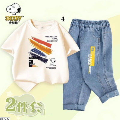 ST7787 SET ÁO PHÔNG PHỐI QUẦN SNOOPY