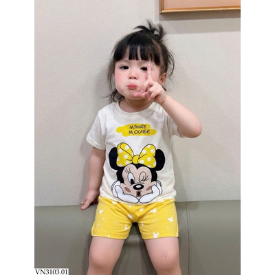 VN3103.01 SET 2 BỘ SHORT CHO BÉ GÁI