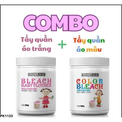 PK1123 COMBO 2 LỌ BỘT TẨY QUẦN ÁO CŨ, MỐC, Ố VÀNG THẦN THÁNH