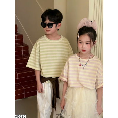AD280 ÁO COUPLE KẺ CHO BÉ