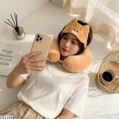 CG1104 SET GỐI CHỮ U + BỊT MẮT THÚ CUTE