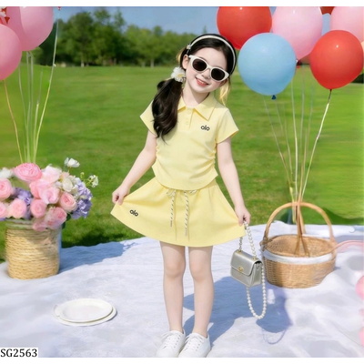 SG2563 SET VÁY POLO BÉ GÁI