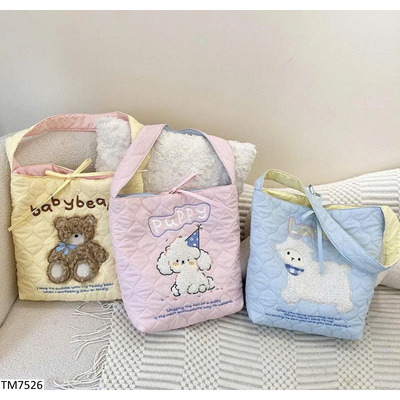 TM7526 TÚI TOTE ĐEO VAI HOẠT HÌNH DỄ THƯƠNG