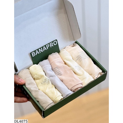 DL4075 HỘP 6 CHIP BĂNG LỤA VIỀN REN BANAPRO