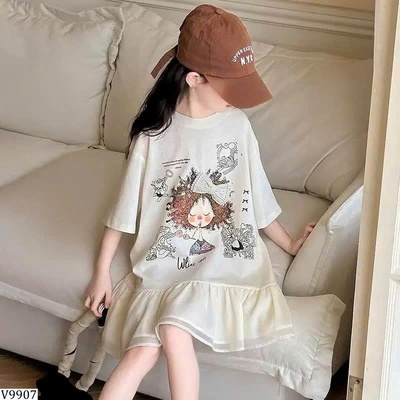 V9907  VÁY BÉ GÁI XOÈ SIÊU ĐẸP