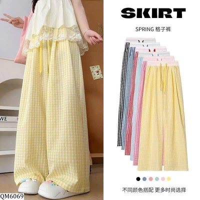 QM6069 QUẦN SUÔNG KẺ MỎNG