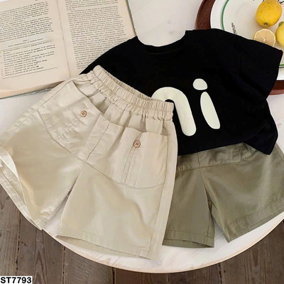 ST7793 ÁO CHỮ N.I MIX SHORT TÚI SAU