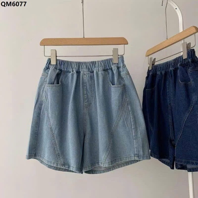 QM6077 QUẦN SHORT ỐNG RỘNG DENIM NỮ
