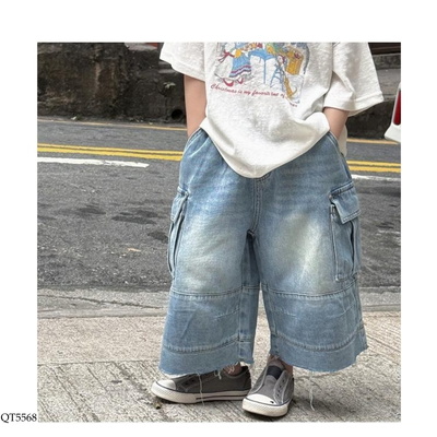 QT5568 JEANS LỠ TÚI HỘP CHEESE